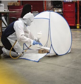 Princess Auto 42 x 36 x 39 in. pop-up spray paint shelter offer