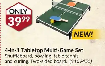 Princess Auto 4-in-1 tabletop multi-game set offer
