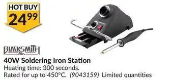 Princess Auto 40w soldering iron station offer
