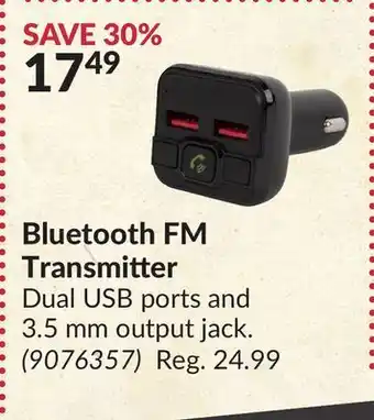Princess Auto Bluetooth fm transmitter offer