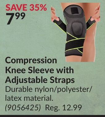 Princess Auto Compression knee sleeve with adjustable straps offer
