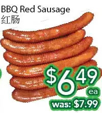 Ample Food Market Bbq red sausage offer