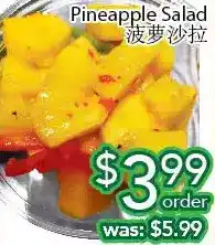 Ample Food Market Pineapple salad offer