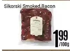 Nations Fresh Foods Sikorski smoked bacon offer