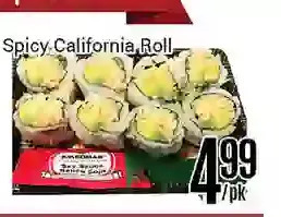 Nations Fresh Foods Spicy california roll offer