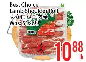 Bestco Food Mart Best choice lamb shoulder roll offer