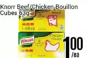Nations Fresh Foods Knorr beef/chicken bouillon cubes offer