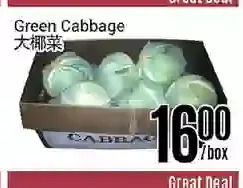 Nations Fresh Foods Green cabbage offer