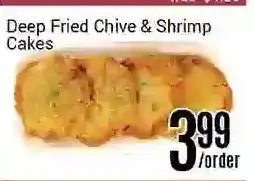Nations Fresh Foods Deep fried chive & shrimp cakes offer