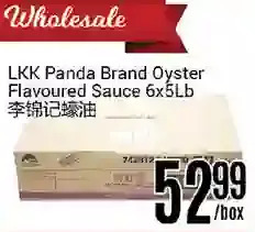 Nations Fresh Foods Lkk panda brand oyster flavoured sauce offer
