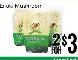 Nations Fresh Foods Enoki mushroom offer