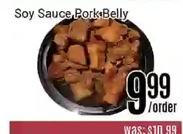 Nations Fresh Foods Soy sauce pork belly offer