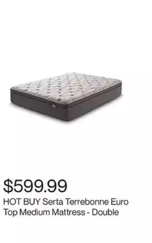 Serta hot buy serta terrebonne euro top medium mattress - double