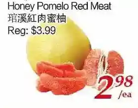 Tone Tai Supermarket Honey pomelo red meat offer