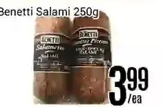 Nations Fresh Foods Benetti salami offer