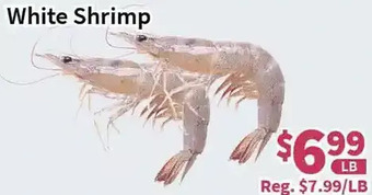 Blue Sky Supermarket White shrimp offer