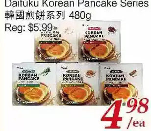 Tone Tai Supermarket Daifuku korean pancake series offer