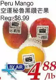 Tone Tai Supermarket Peru mango offer