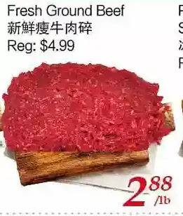 Tone Tai Supermarket Fresh ground beef offer