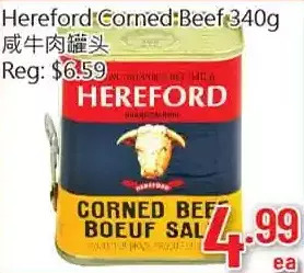 Hong Tai Supermarket Hereford corned beef offer