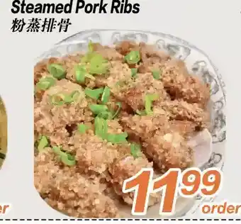 Seasons Foodmart Steamed pork ribs offer