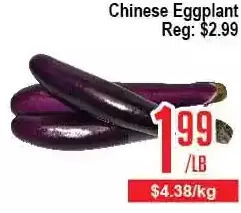 Skyland Foodmart Chinese eggplant offer