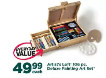 Michaels Artist's loft 106 pc. deluxe painting art set offer