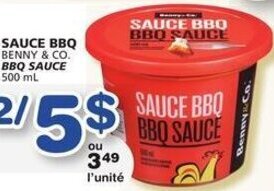 IGA Benny & Co. BBQ Sauce 500 ml offer