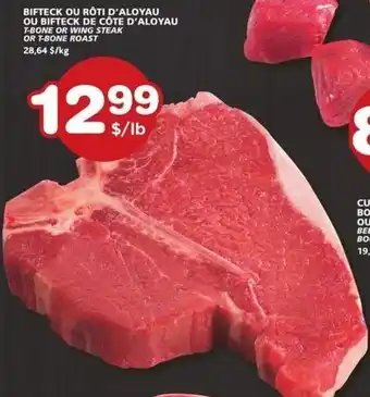 IGA T-Bone or Wings Steak or T-Bone Roast offer