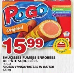 IGA Pogo Frozen Frankfurters in Batter 1,5 kg offer