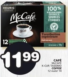 IGA McCafé K-Cup, Tassimo Coffee offer