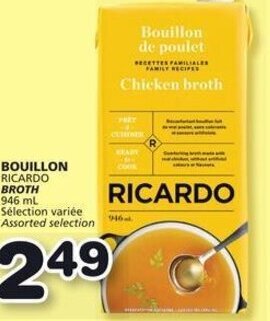 IGA Ricardo Broth 946 ml offer