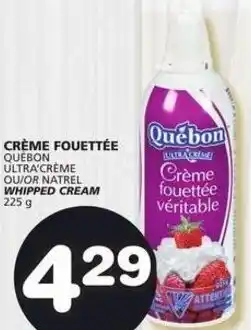 IGA Québon Whipped Cream 225 g offer