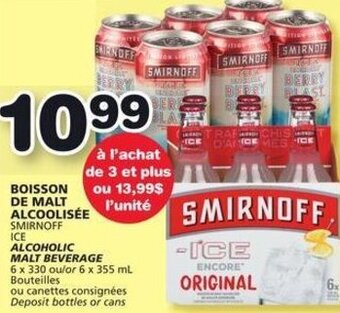 IGA Smirnoff Ice Alcoholic Malt Beverage offer