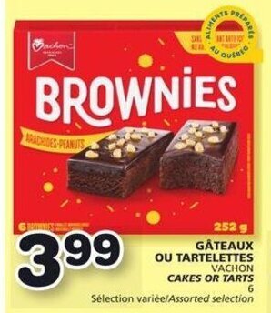 IGA Vachon Cakes or Tarts offer