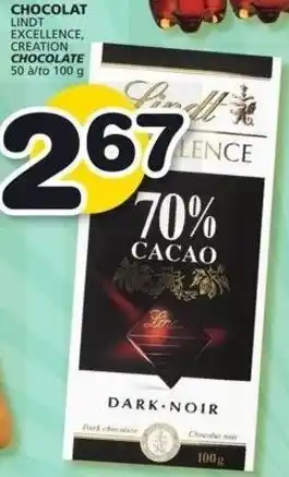 IGA Lindt Excellence, Creation Chocolate 100 g offer