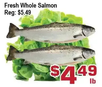 Top Food Supermarket Fresh whole salmon offer