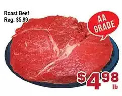 Top Food Supermarket Roast beef offer
