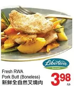 T&T Supermarket Fresh rwa pork butt offer