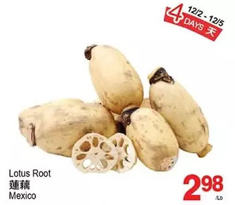 T&T Supermarket Lotus root offer