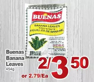 T&T Supermarket Buenas banana leaves offer