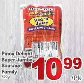 T&T Supermarket Pinoy delight super jumbo sausage family offer