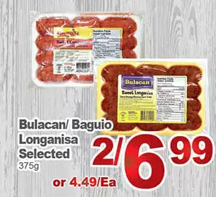 T&T Supermarket Bulacan/ baguio longanisa offer