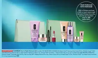 Shoppers Drug Mart Clinique day to night skincare set offer