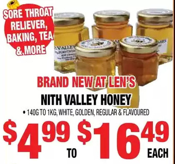 Len's Mill Stores Nith valley honey offer