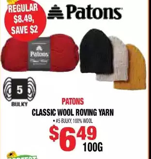 Len's Mill Stores Classic wool roving yarn offer