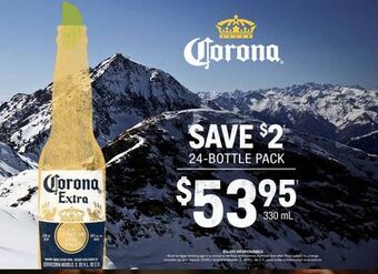 The Beer Store Corona extra 24-bottle pack offer