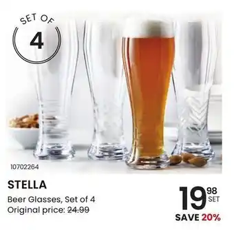 Stokes Stella beer glasses offer