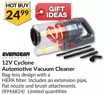 Princess Auto Evergear automotive 12v cyclone automotive vacuum cleaner offer