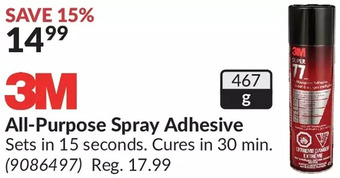 Princess Auto 3m all-purpose spray adhesive offer